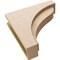 Ekena Millwork 5"W x 20"D x 20"H Thin Helena Rough Cedar Woodgrain TimberThane Corbel, Primed Tan CORUR05X20X20HELRCPR - alternate 2